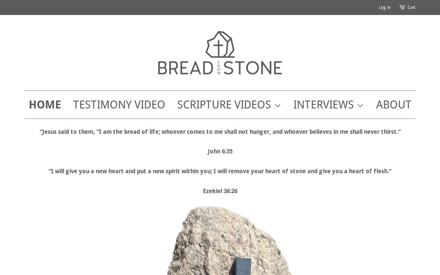 breadfromstone.com homepage screenshot