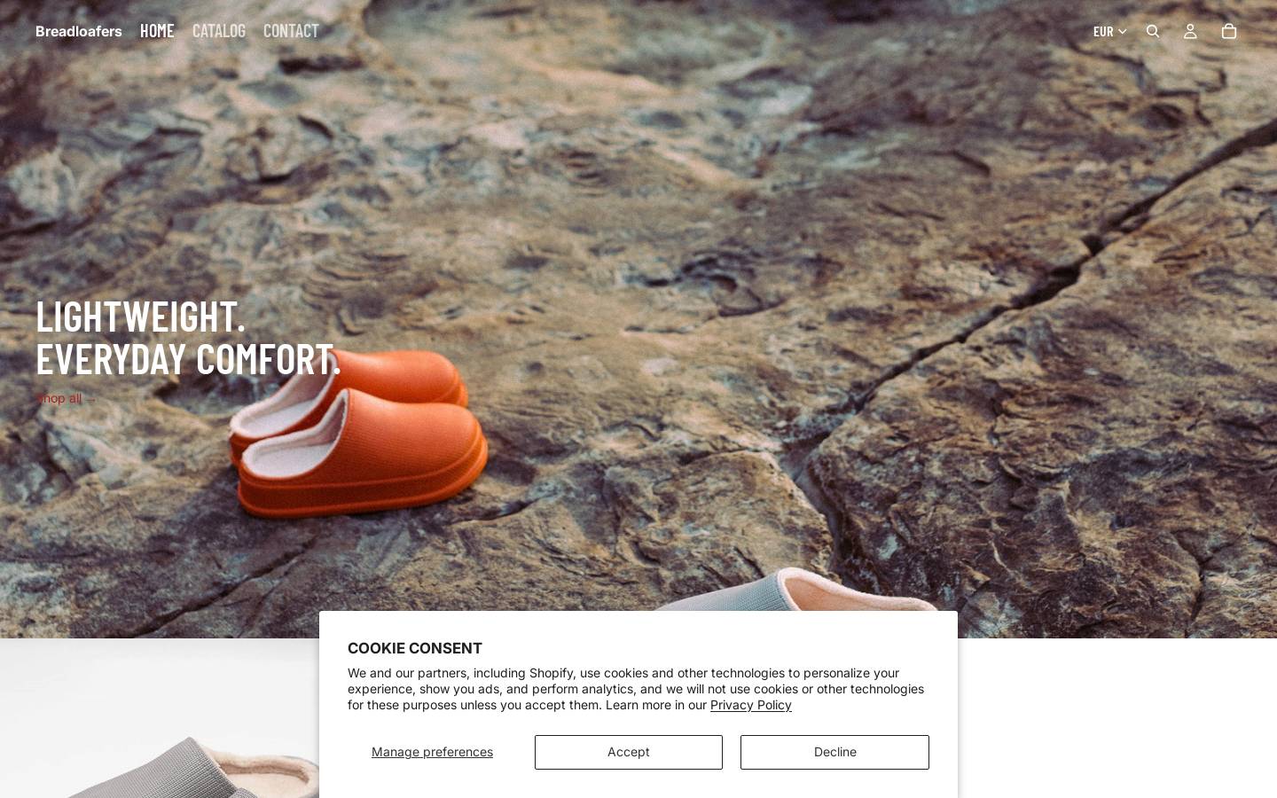 breadloafers.com homepage screenshot