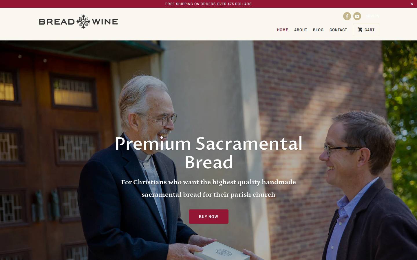 breadnwine.com homepage screenshot