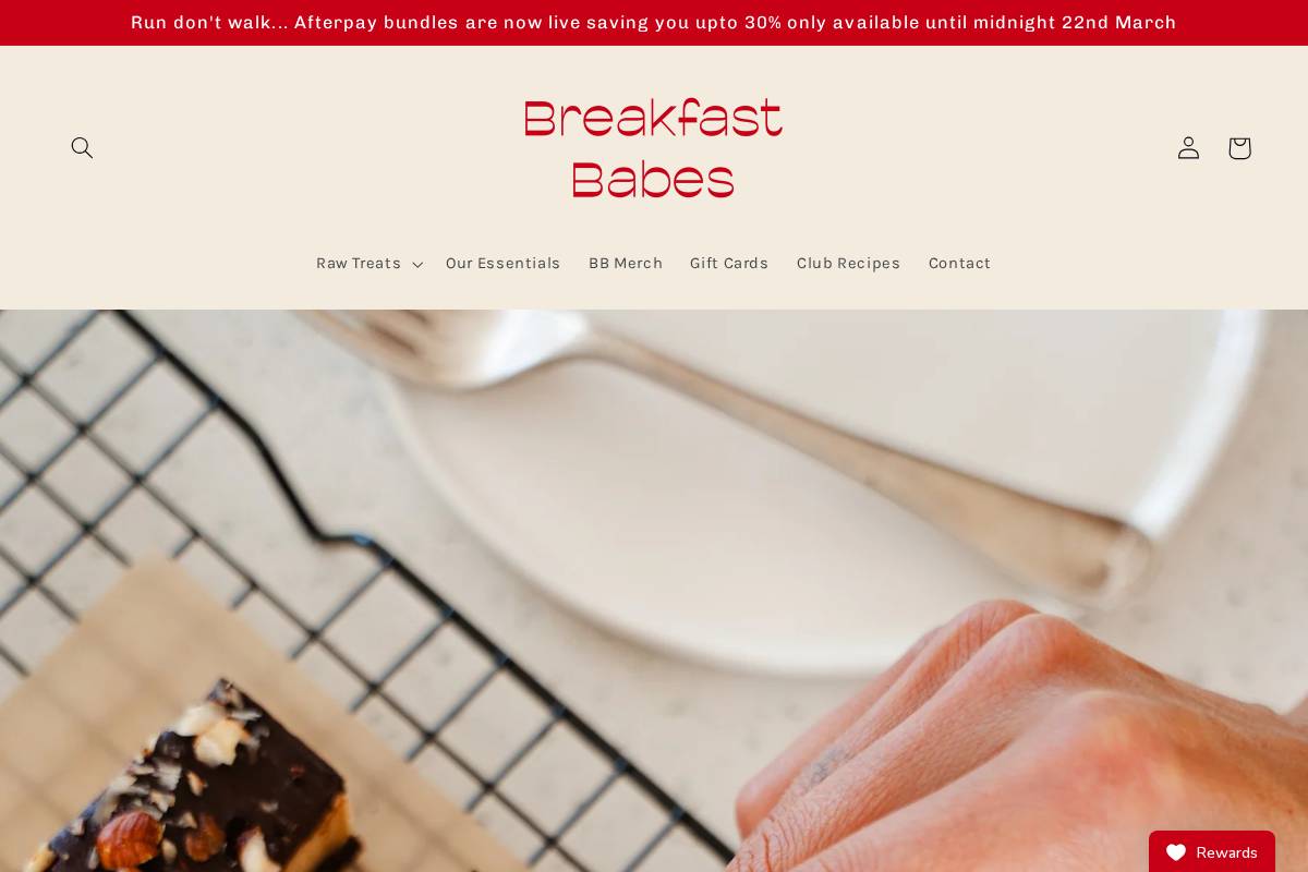 breakfastbabes.shop homepage screenshot