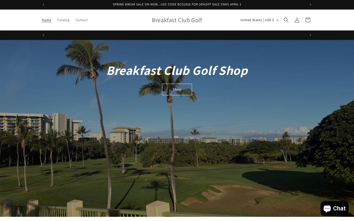 breakfastclubgolf.com homepage screenshot
