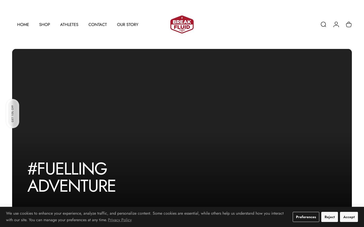 Breakfluid homepage screenshot