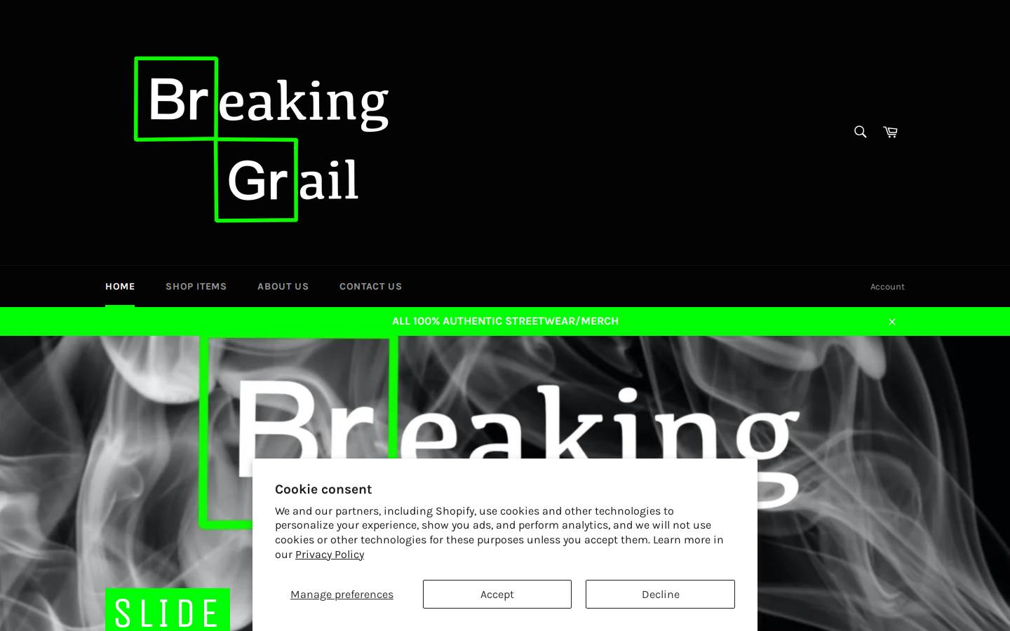 breakinggrail.com homepage screenshot