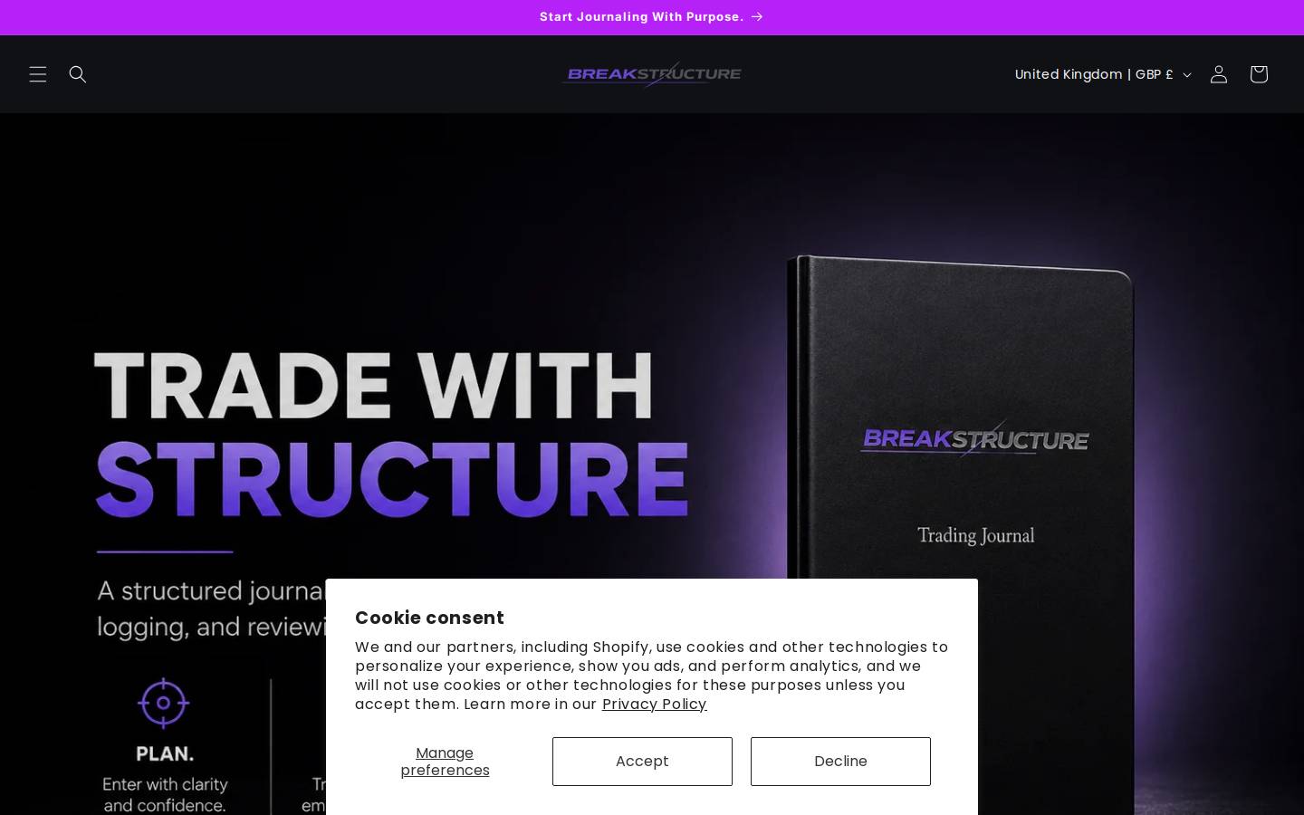 breakstructure.com homepage screenshot