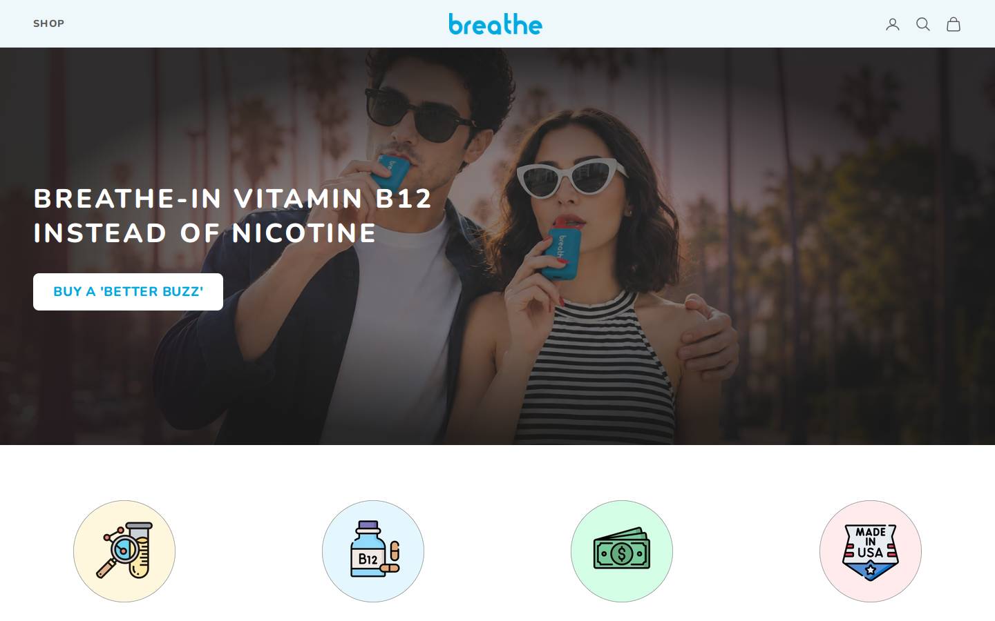 breatheb12.com homepage screenshot