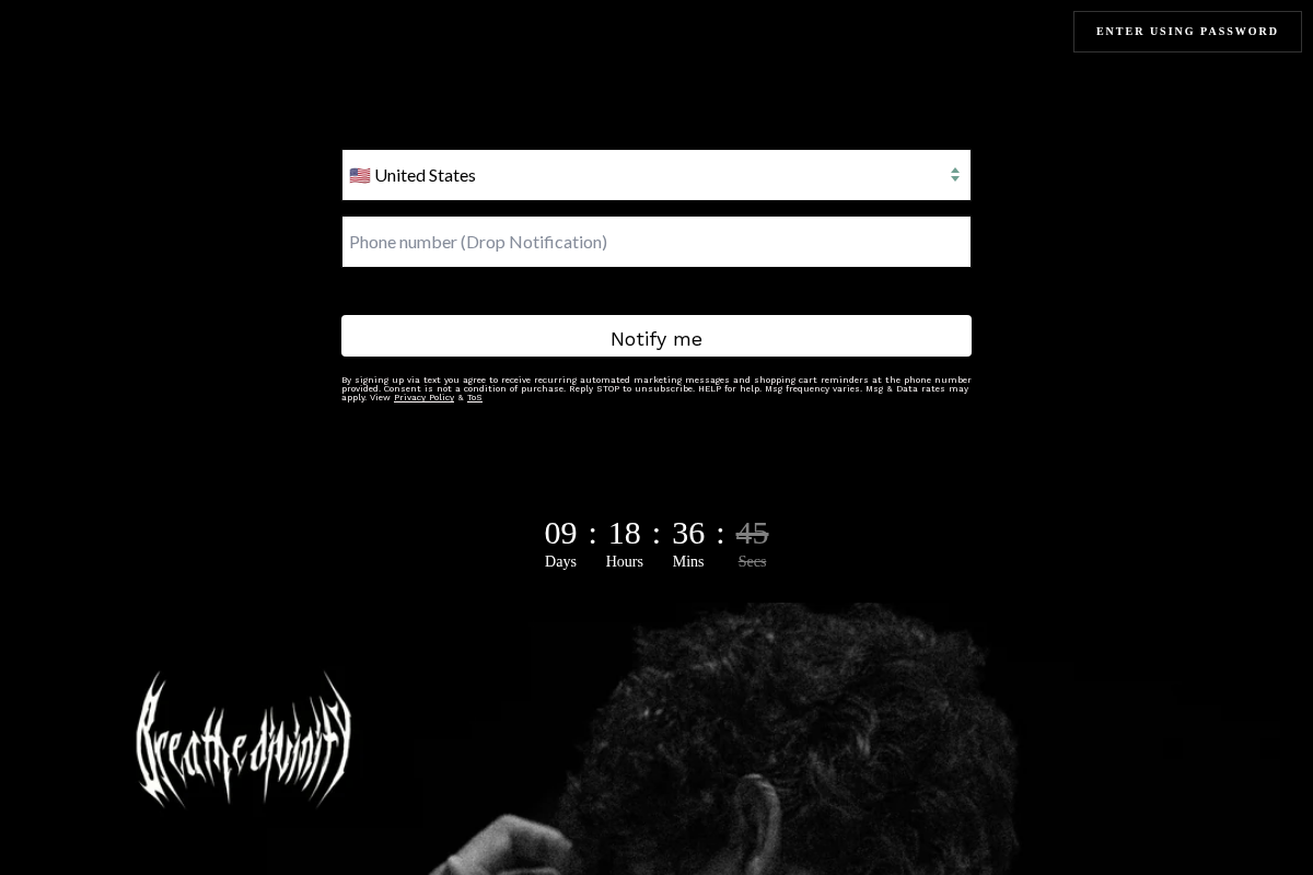 breathedivinity.com homepage screenshot