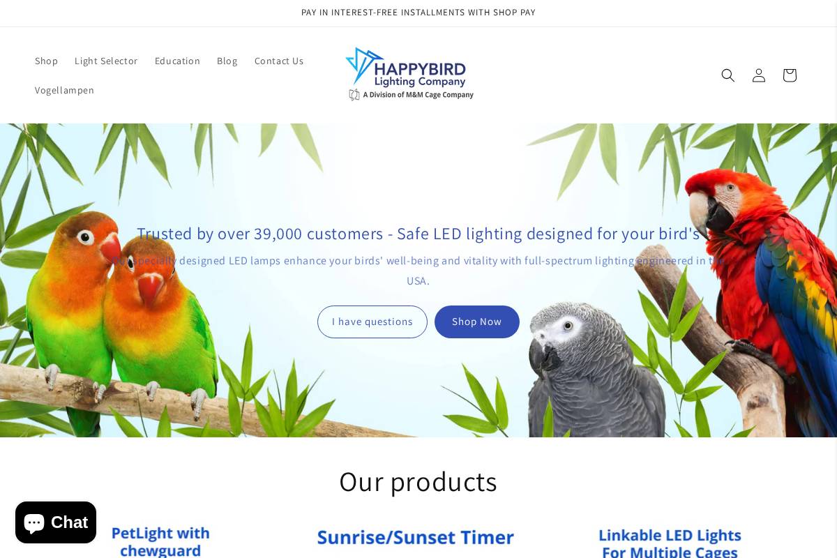 breedingcage.com homepage screenshot