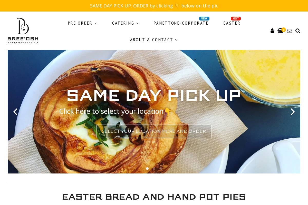 breeosh.com homepage screenshot