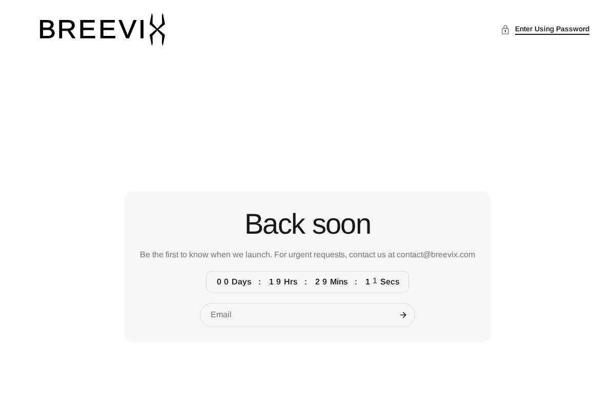 breevix.com homepage screenshot