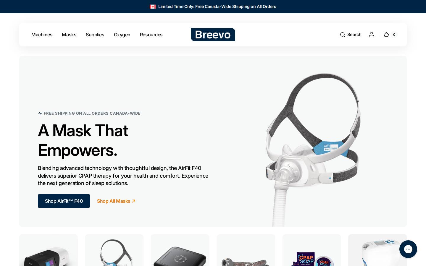 breevo.com homepage screenshot