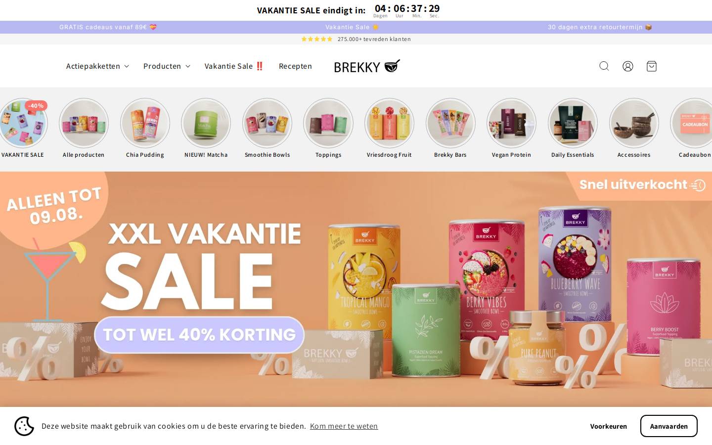 BREKKY homepage screenshot