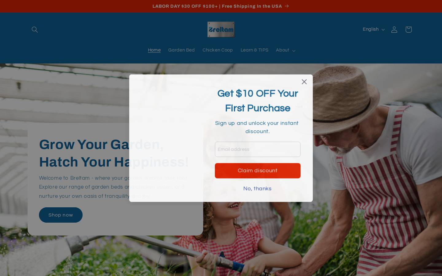 breltam.com homepage screenshot