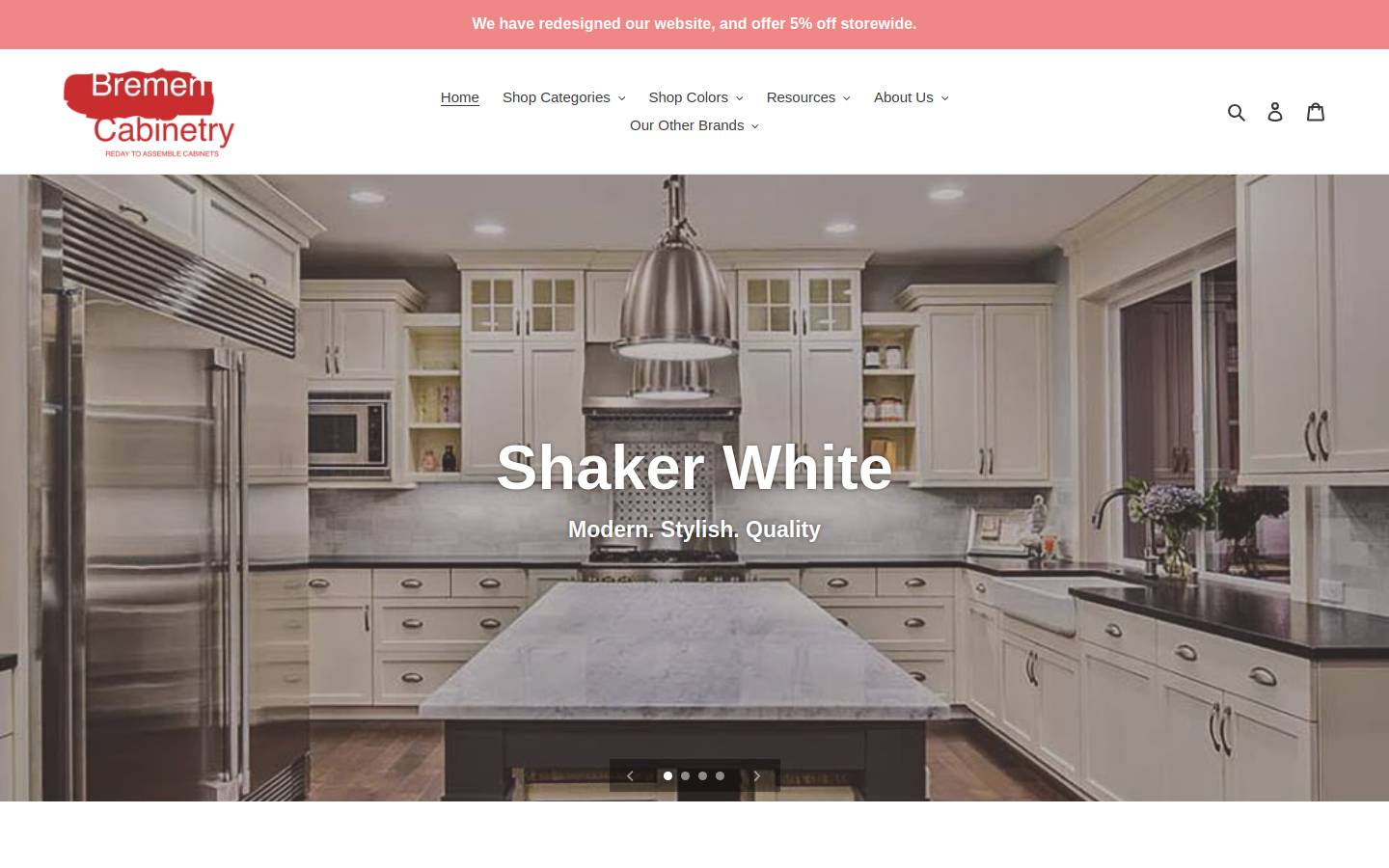 bremencabinetry.com homepage screenshot