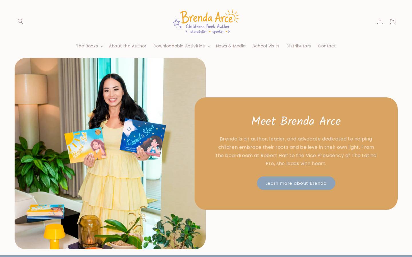 brendaarce.com homepage screenshot