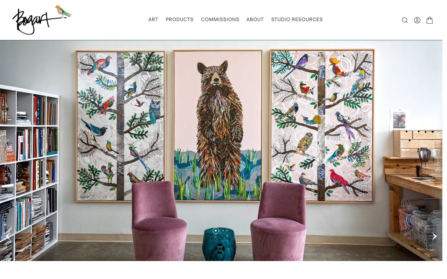 brendabogart.com homepage screenshot