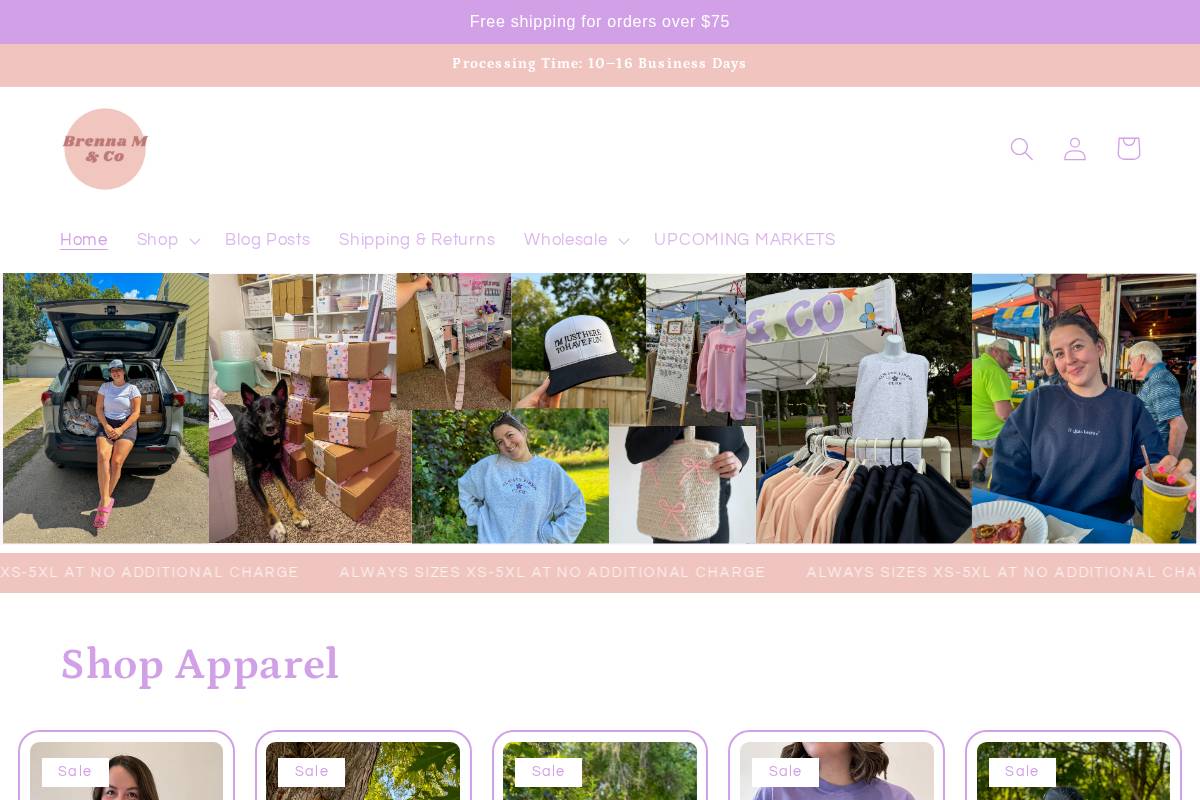 brennamandco.com homepage screenshot
