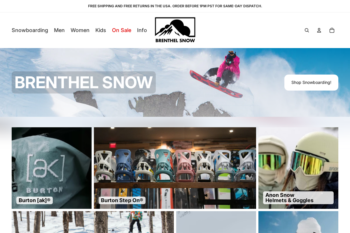 Brenthel Snow homepage screenshot
