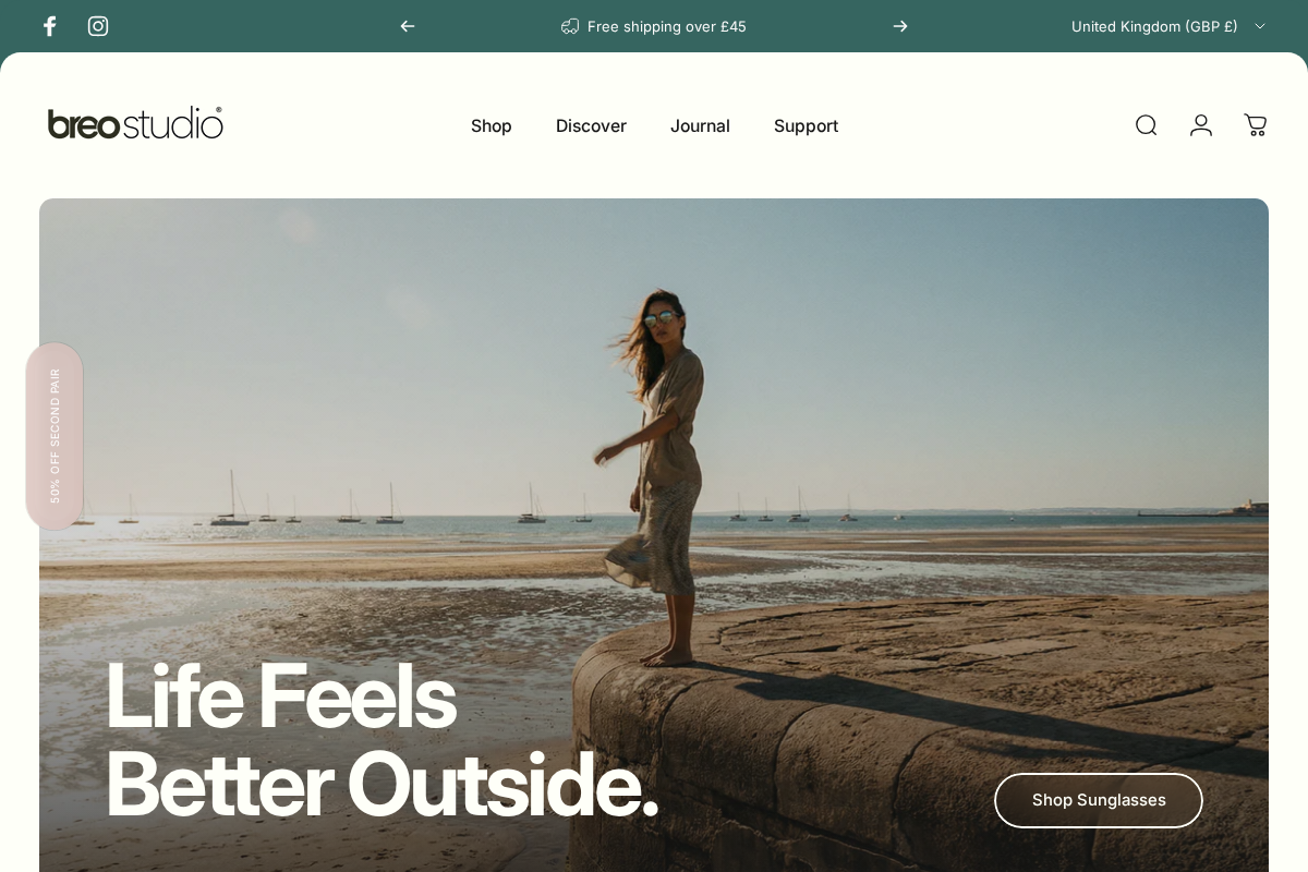 Breo homepage screenshot