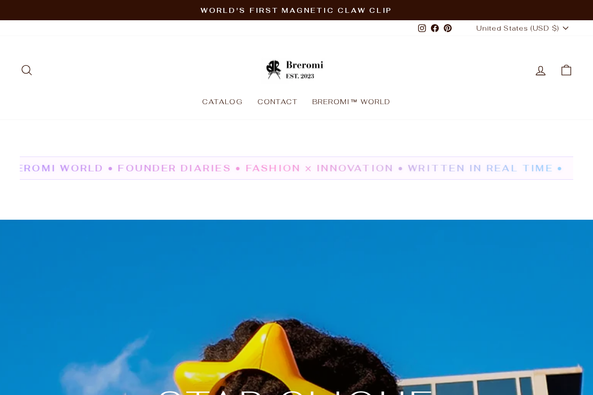 breromi homepage screenshot