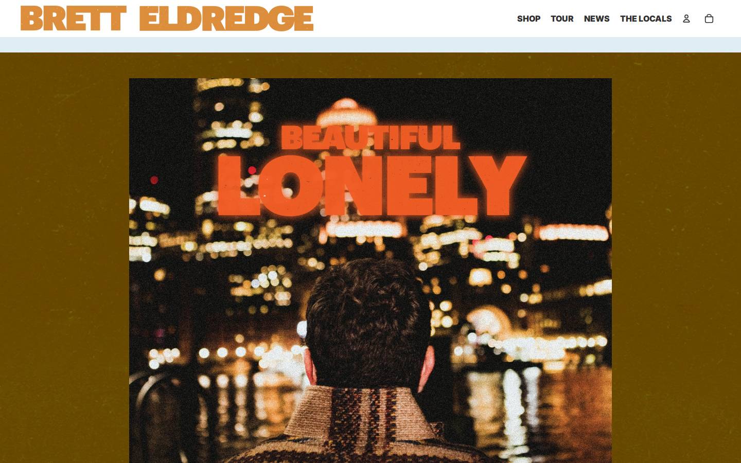 bretteldredge.com homepage screenshot