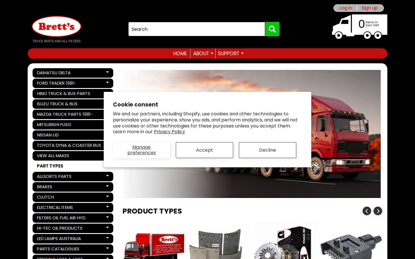 brettstruck.net.au homepage screenshot