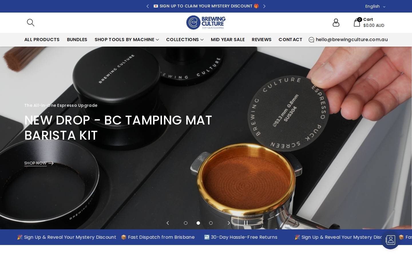 brewingculture.com.au homepage screenshot
