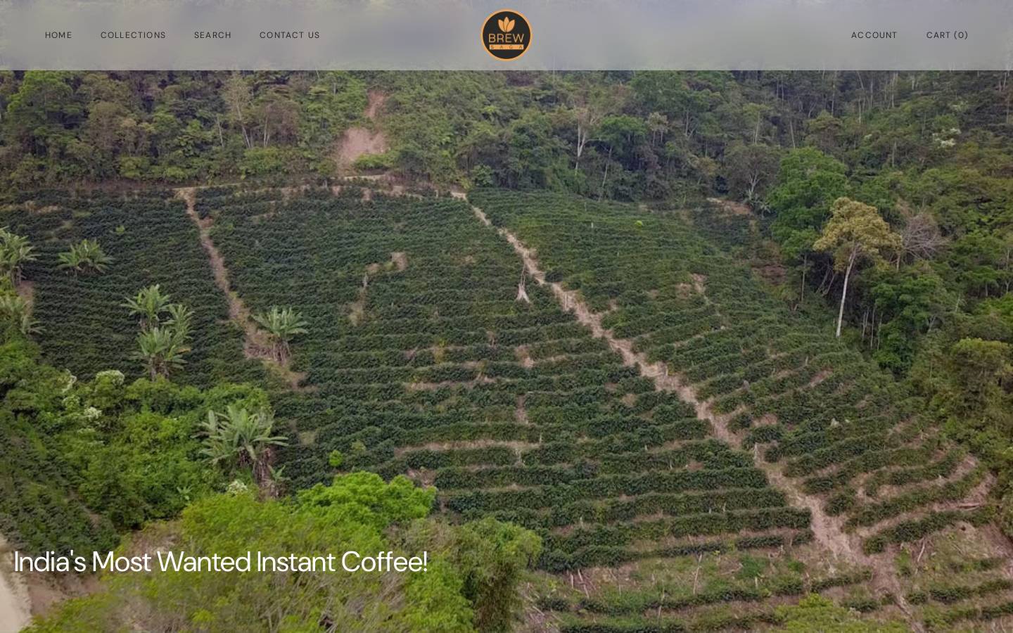 brewsagacoffee.com homepage screenshot