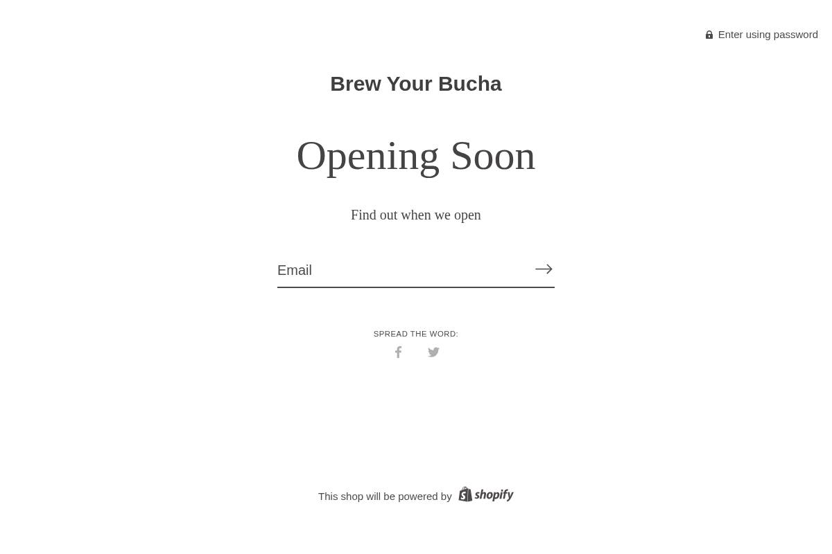 brewyourbucha.com homepage screenshot