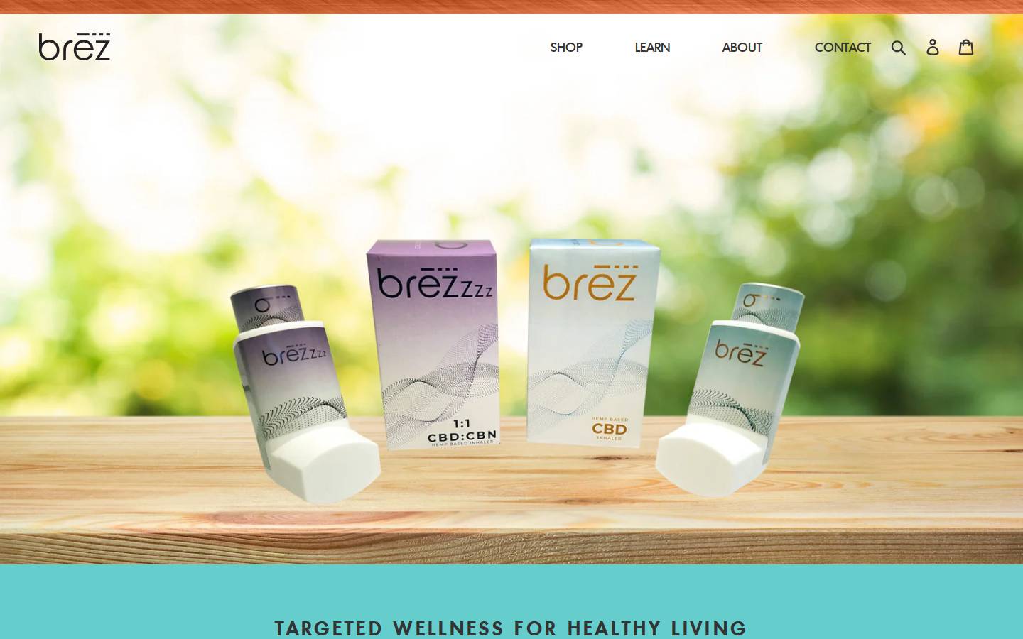 brezinhaler.com homepage screenshot