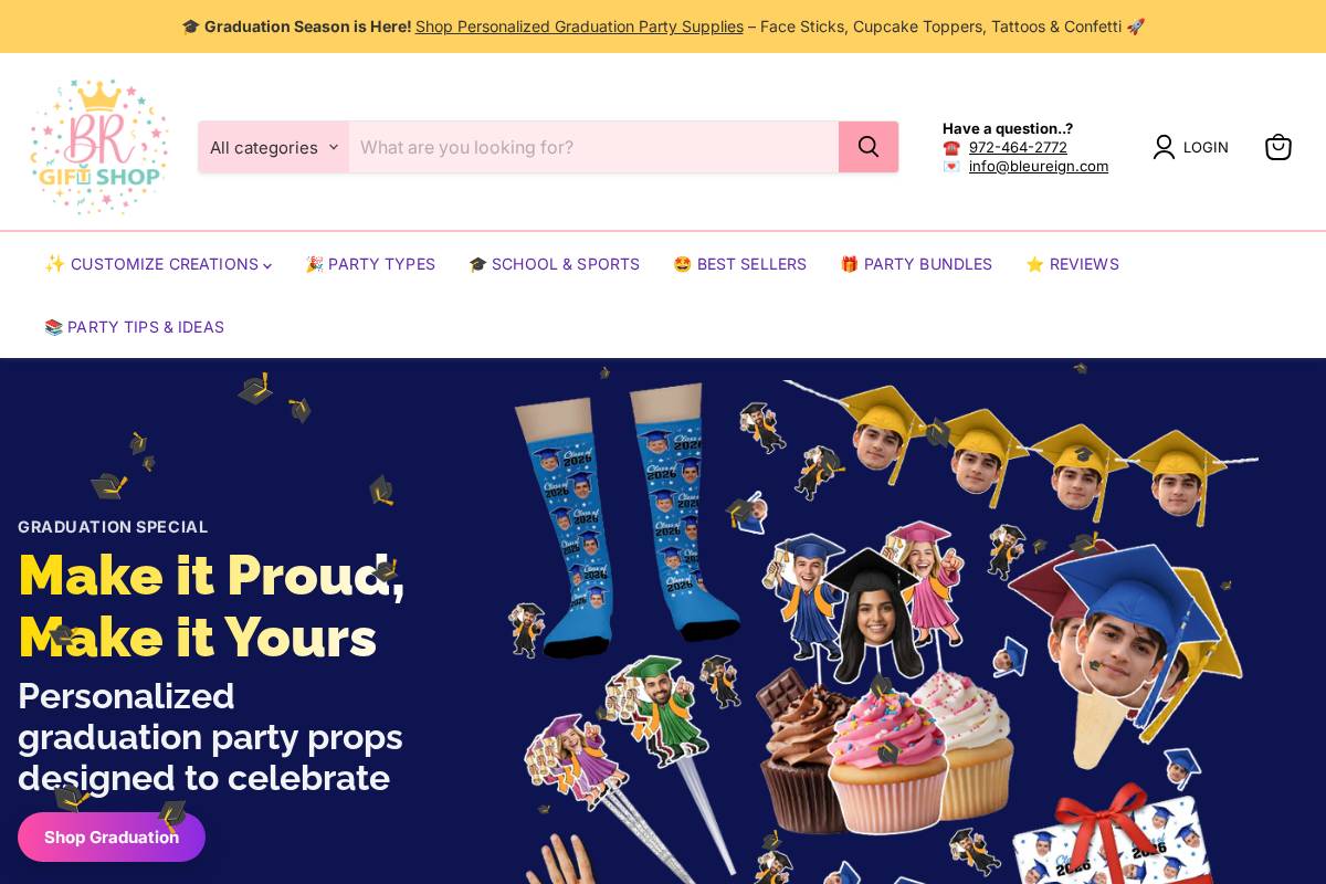 brgiftshop.com homepage screenshot