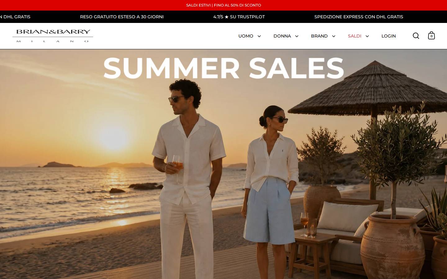 brianebarry.it homepage screenshot