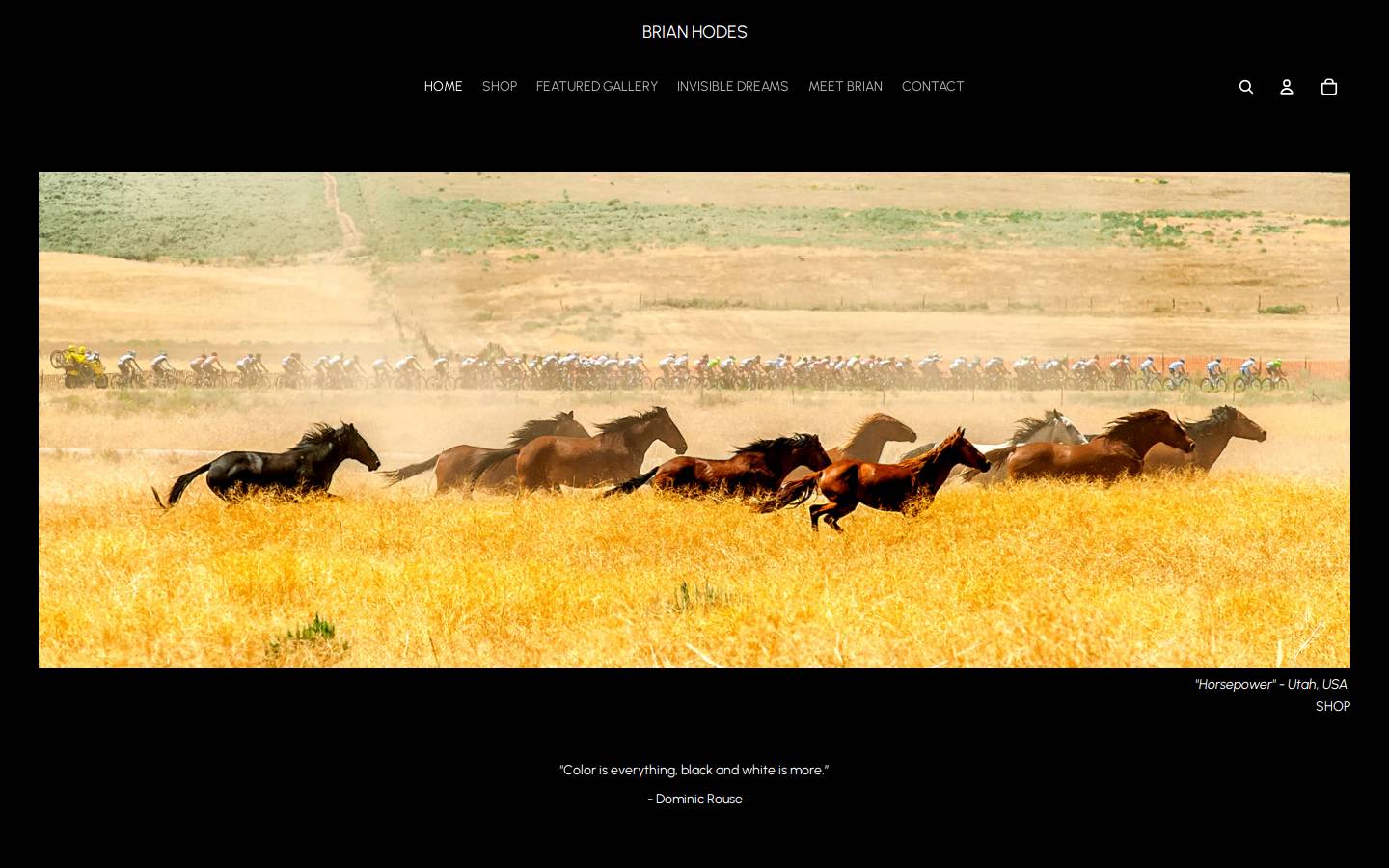 brianhodes.com homepage screenshot