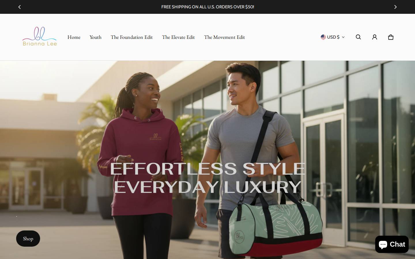 briannalee.com homepage screenshot