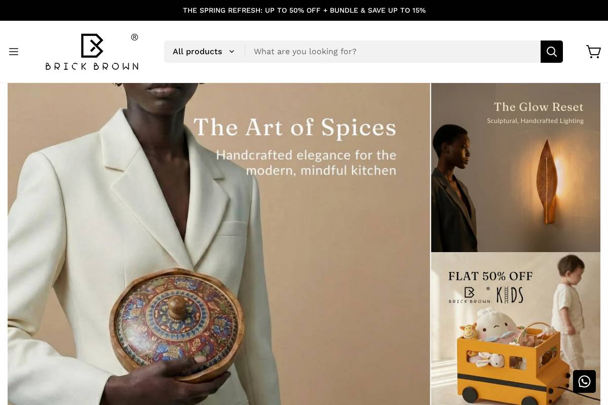 brickbrown.com homepage screenshot