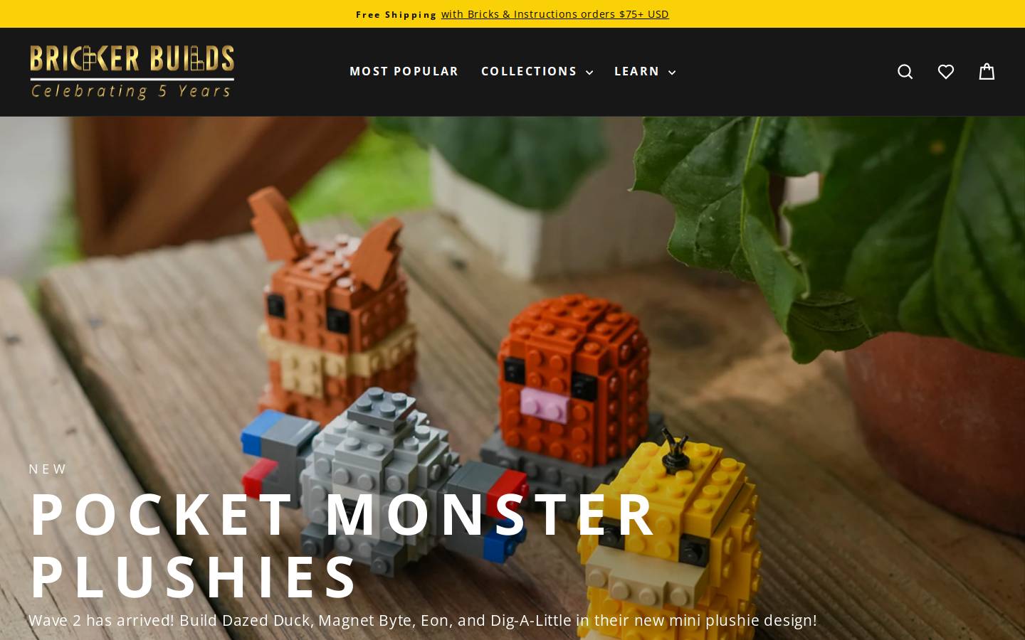 brickerbuilds.com homepage screenshot