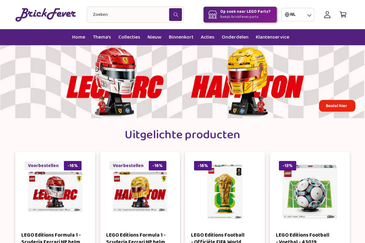 BrickFever Oisterwijk homepage screenshot