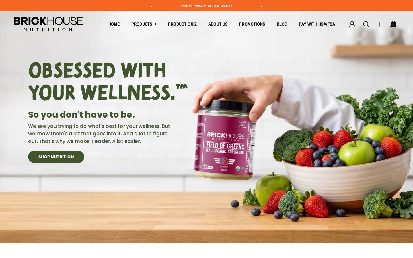 brickhousesale.com homepage screenshot