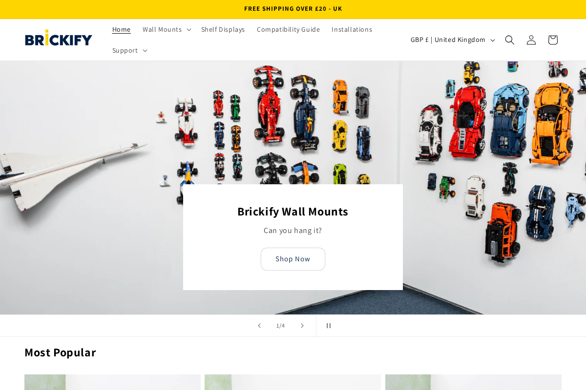 Brickify homepage screenshot