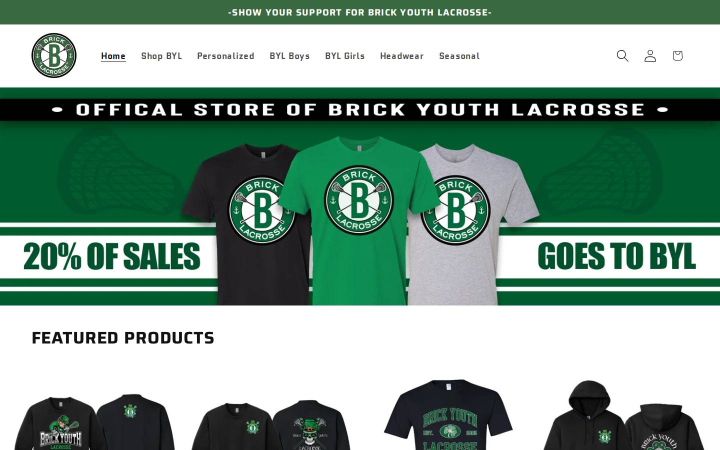 bricklaxstore.com homepage screenshot