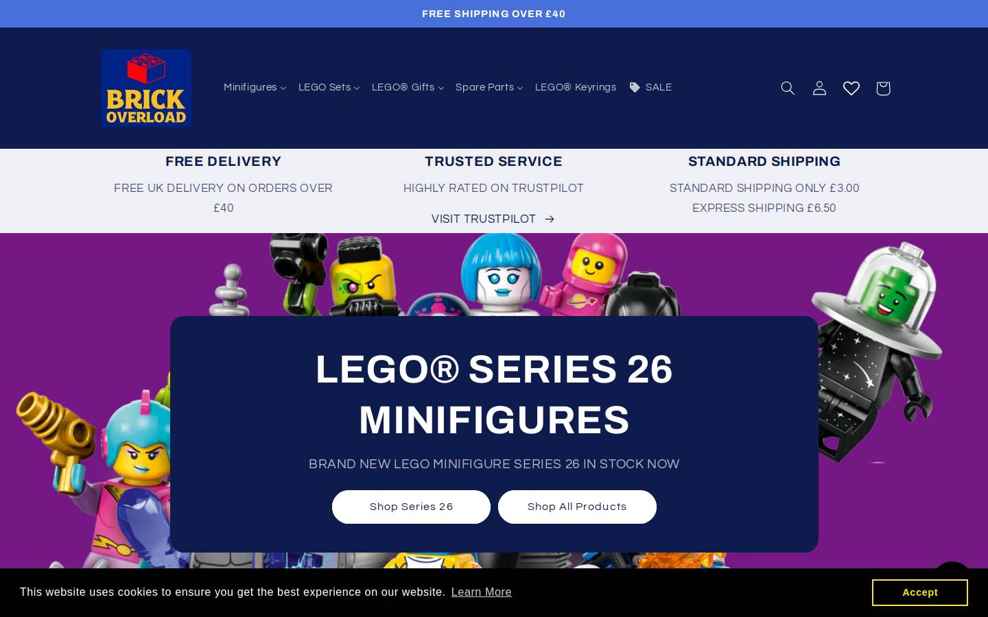 Brick Overload homepage screenshot