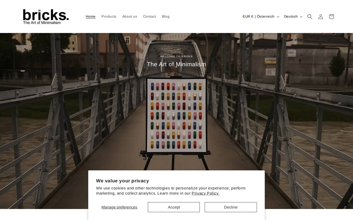 bricks-cars.com homepage screenshot