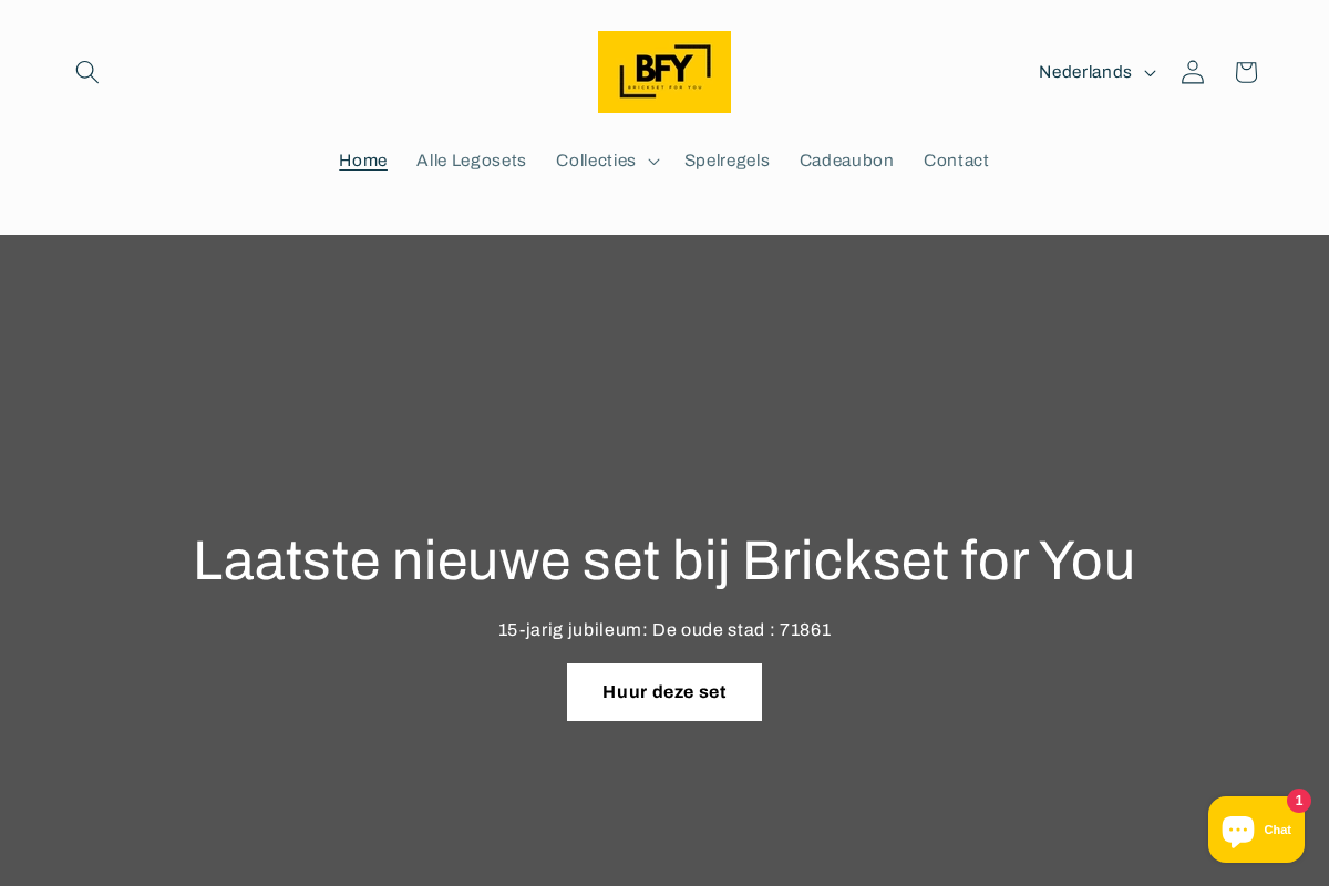 Brickset for You homepage screenshot