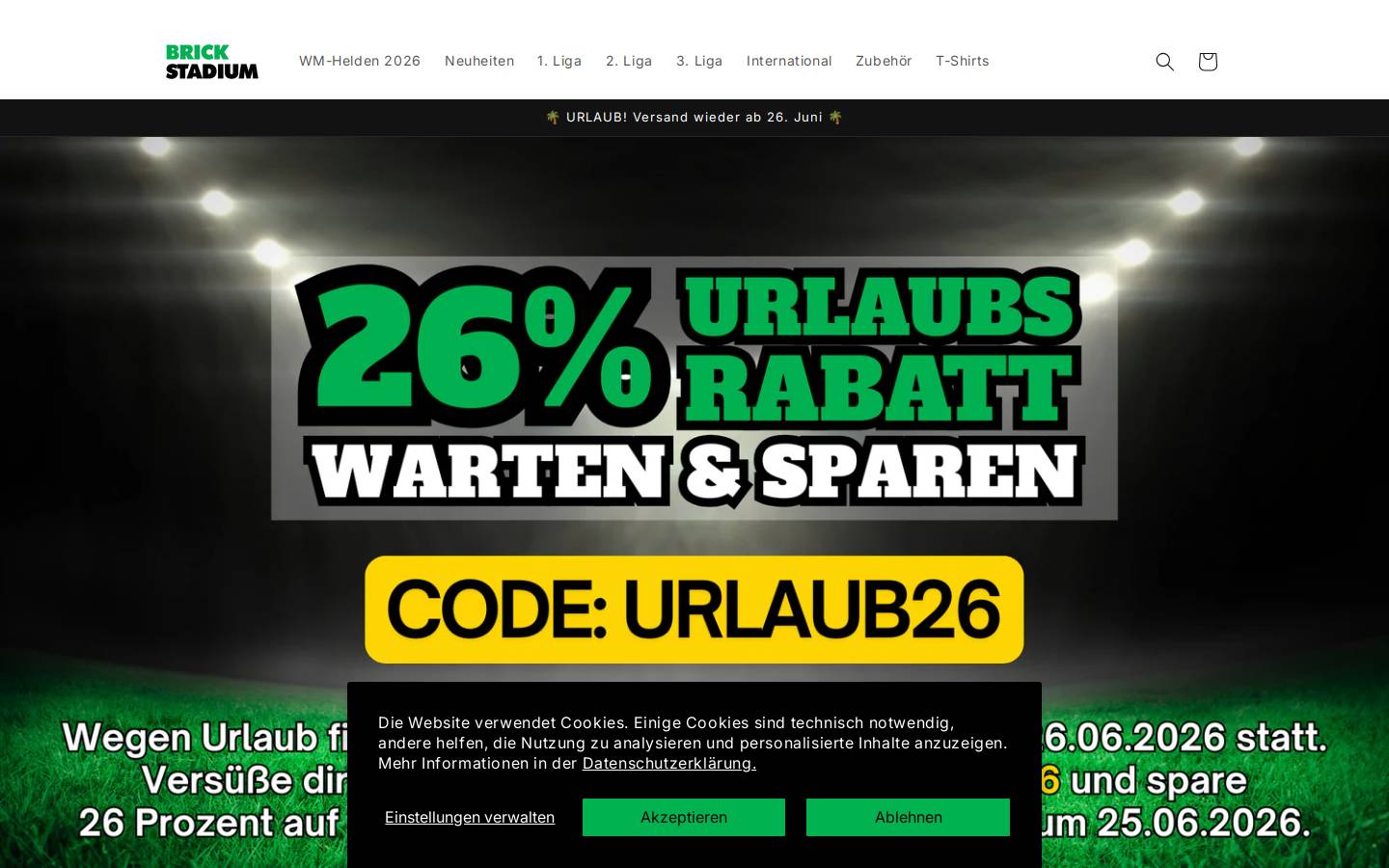 brickstadium.com homepage screenshot