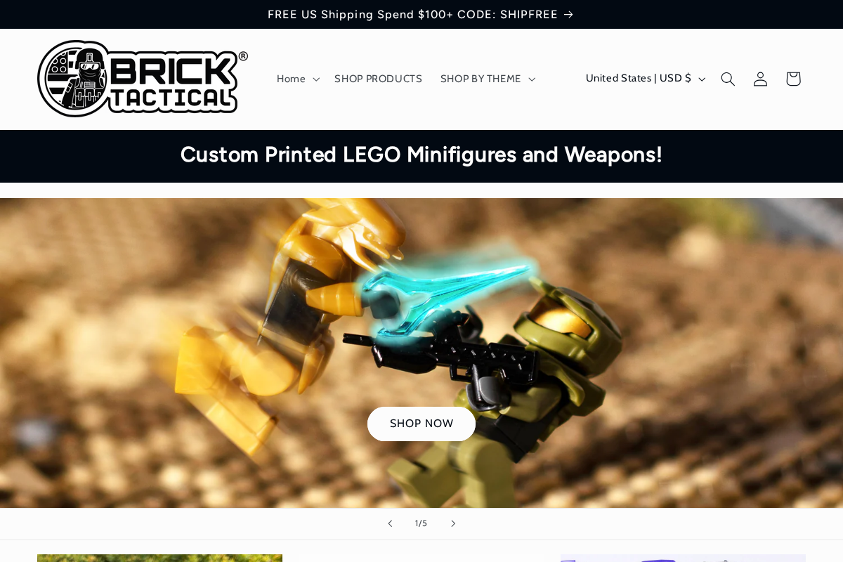 BrickTactical homepage screenshot