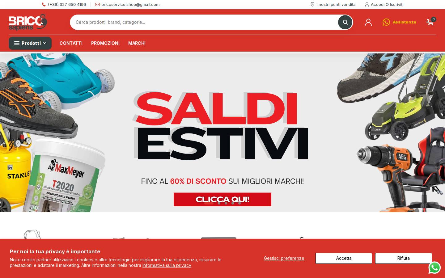 BRICO SAPIENS - L'evoluzione del fai da te homepage screenshot