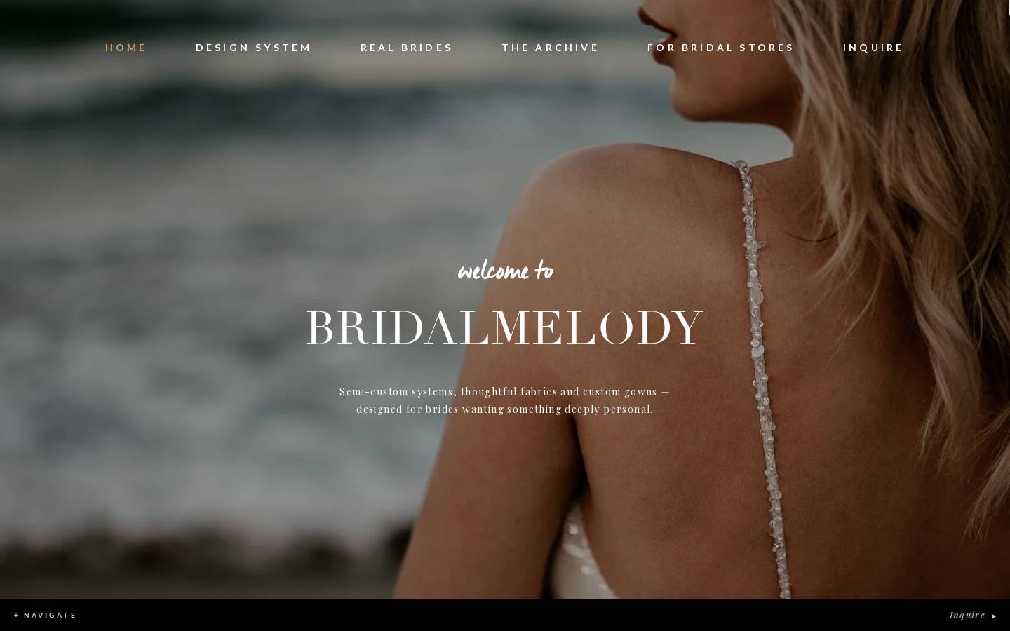 BRIDALMELODY homepage screenshot