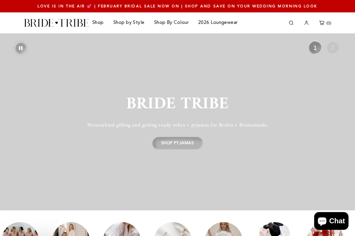 Bride Tribes homepage screenshot