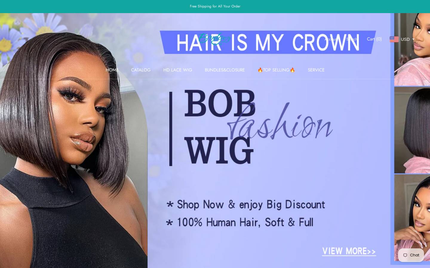 Bridgerhair homepage screenshot
