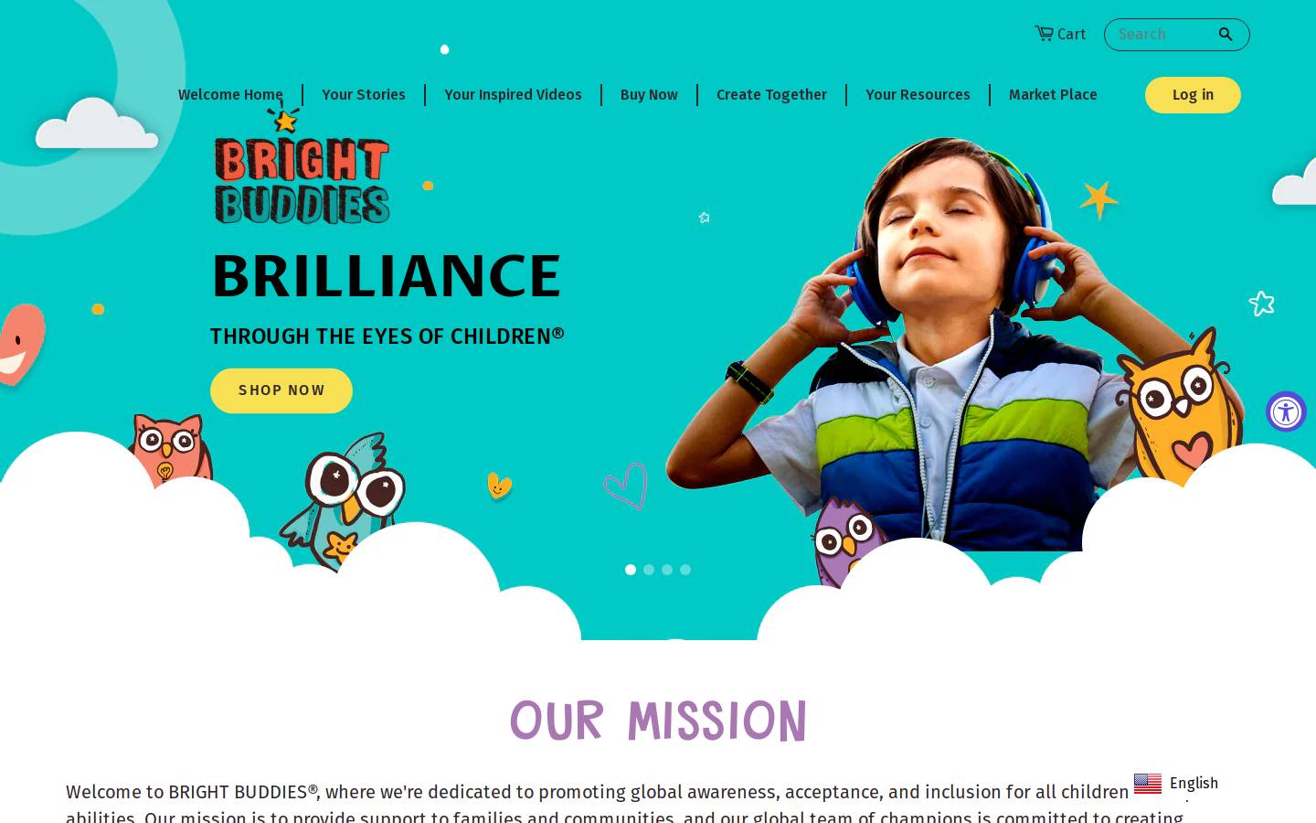 brightbuddies.com homepage screenshot
