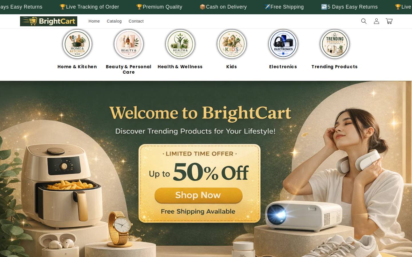 brightcart72.shop homepage screenshot
